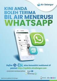Selepas klik verify dan aktifkan. Dapatkan Bil Air Menerusi Whatsapp Air Selangor Selangorkini