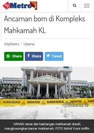 Bekas perdana menteri, datuk seri najib razak hadir di kompleks mahkamah kuala lumpur, jalan duta di sini pagi ini. Ø´Ø§ÙÙÙ Ø²ÙÙØ±Ù On Twitter Kemudian Tiba Tiba Portal Yang Sama Melaporkan Berita Tentang Ancaman Bom Ke Atas Kompleks Mahkamah Jalan Duta Menyebabkan Kompleks Tersebut Terpaksa Ditutup Dan Orang Ramai Dikeluarkan Dari Mahkamah