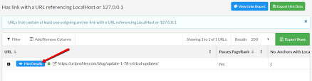 Has Link With A Url Referencing Localhost Or 127 0 0 1 Sitebulb