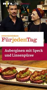 Auberginen Mit Speck Und Linsenpuree Das Rezept Aus Essen Trinken Fur Jeden Tag Essen Und Trinken Rezepte Essen Und Trinken Lebensmittel Essen