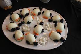 Olive Egg And Carrot Penguins Yummy Best Christmas Recipes Food Christmas Food