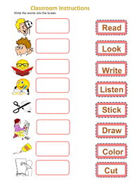 ¿estás buscando algunas actividades interactivas de invierno? Instrucciones De Clase Ficha Interactiva De Ingles Para Primaria Ingles Para Preescolar Ejercicios De Ingles Material Escolar En Ingles