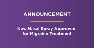 New Nasal Spray Approved For The Acute Treatment Of Migraine