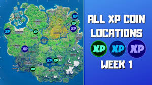 Every week, you'll find them in different locations on apollo island. All Xp Coins Locations In Fortnite Season 4 Chapter 2 Week 1 Green Blue Purple Youtube