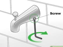 When replacing a shower faucet, take off the shower head by turning the connecting nut counterclockwise with a pair of pliers. 3 Ways To Remove A Tub Faucet Wikihow
