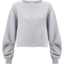 Free shipping on orders over $25 shipped by amazon. Miss Selfridge Grey Ruched Sleeve Crop Sweatshirt 49 Liked On Polyvore Featuring Tops H Grey Crop Top Hoodie Grey Long Sleeve Tops Gray Sweatshirt Outfit