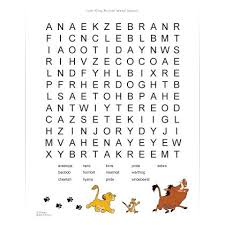 14 free printable disney word searches, mazes, and games. Lion King African Animals Word Search Disney Family