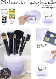 diy makeup storage from household items