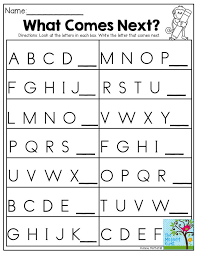 What Comes Next Alphabet Worksheets Preschool Preschool Writing Preschool Worksheets