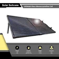 Monocrystalline solar cells with max 23.7% conversion efficiency. Expertpower 100watt Glass Monocrystalline Cell Solar Panel 2pcs 50w Foldable Build In Stand Frame Mc 4 Connector For Solar Powered Generator And Off Grid System Pricepulse