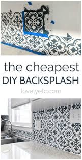 Do it yourself (diy) tile backsplash installation instructions. The Cheapest Diy Backsplash Ever Lovely Etc