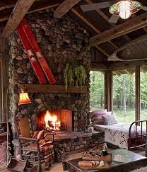 Cabin Fever Hot Fireplace Designs