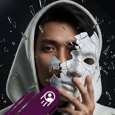 prompt : A hyper-realistic cosplay photo of Trafalgar D. Law from One  Piece, (face according to photo reference). He is depicted as a real human  with sharp, defined facial features, light stubble,