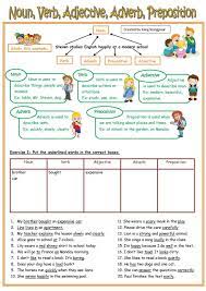 Noun Verb Adjective Adverb Pre Page 1 Jpg 1132 1600 Clase De Ingles Gramatica Inglesa Educacion