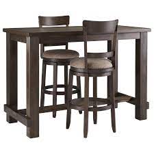 Wine barrel table and chairs , vintage industrial barrel table set. Signature Design By Ashley Drewing Three Piece Pub Table Chair Set Lindy S Furniture Company Pub Table And Stool Sets