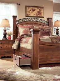 Signature Design By Ashley Traverse City 5 Piece Poster Bedroom Set With 2nd Nightstand Free Furniture Ashley Furniture Country Style Furniture