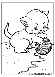 Simply click the free big cat images, print the image and color until your hearts content. Cute Cat Coloring Pages 100 Unique And Extra Cute 2021
