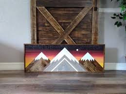 The navajo people call it the sacred mountain of the east 'sisnaajiní'. Wood Mountain Art Wood Sunset Mountains Landscape Wood Wall Decor Modern Farmhouse Wood Art Mountain Wood Art Mountain Art Wood Reclaimed Wood Art