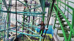 Wander The Map On Instagram Testing Out Our Balance 56 Feet Above The Ground While Climbing Around The Ropes Cour Mall Of America Places To Travel Adventure