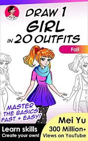 Anime male character is standing and. Draw 1 Girl In 20 Outfits Fall Learn How To Draw Anime And Manga Characters Fashion And Clothes Draw 1 In 20 Book 9 Kindle Edition By Yu Mei Children Kindle Ebooks Amazon Com