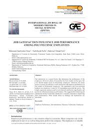 Selamat hari raya aidilfitri maaf zahir dan batin dari kehawadin sdn bhd. Pdf Job Satisfaction Influence Job Performance Among Polytechnic Employees