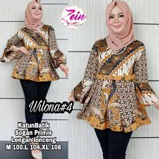 Maybe you would like to learn more about one of these? Blouse Wilona 4 Mat Katun Grosir Baju Batik Modern Facebook