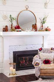 Rustic Early Fall Mantel Decor Fall Mantel Decorations Foyer Decorating Mantel Decorations