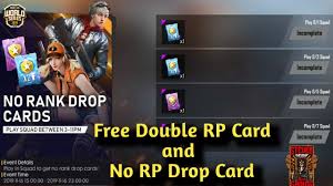 Free fire no rp card, how to buy no rp card special thanks of free fire latest news site www.ffnewshindi.blogspot.com. No Rank Drop Cards Event Full Details Free Double Rp Card And No Rp Drop Card Youtube