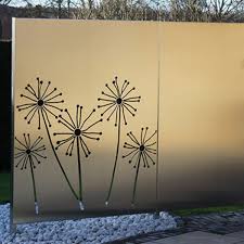 Paras Sichtschutzwande Edelstahl Motiv Pusteblume Sichtschutzwande Terrassensichtschutz Sichtschutzwand Garten
