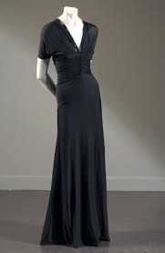Evening Dress In Black Matte Silk Jersey 1938 Madame Gres S Habiller Robe De Soiree