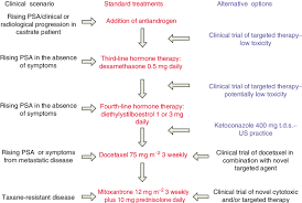 treatment flow chart for patients diagnosed with crpc