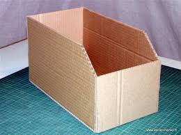 Boite de rangement carton d corative avec couvercle cor imitation. Tuto Casiers De Rangement En Carton Fiche Creative Diy