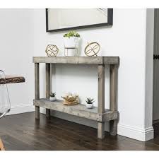 Dunlap Solid Wood Console Table In 2020 Wood Console Table Wood Console Narrow Console Table