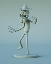 De 2d A 3d Scary Terry De La Seria Animada Rick And Morty By Graza Biscuit Personagens Ideias