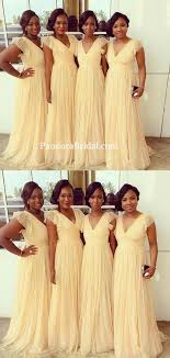 Unique Baby Yellow Cap Sleeve V Neck Long A Line Chiffon Bridesmaid Dresses Bridesmaid Dresses Pd0321 Yellow Bridesmaid Dresses Bridesmaid Dresses Daffodil Sleeveless Bridesmaid Dresses