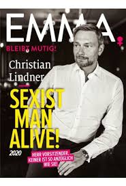 German right wing afd has a new hero: Christian Lindner Sexist Man Alive 2020 Emma