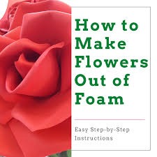 To hold flowers in place in your design and to keep flowers hydrated for the life of the arrangement. How To Make Foam Flowers Step By Step Instructions Feltmagnet