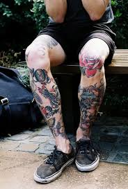 Rose Knee Tattoo Stylish Tattoo Tattoos Leg Tattoo Men