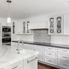 Save Time With These Stylish Peel And Stick Backsplashes From Home Depot In 2020 Backsplash White Kitchen Tiles White Beveled Subway Tile