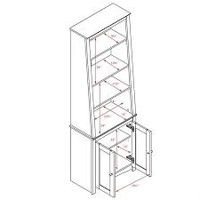 Maybe you would like to learn more about one of these? Bowery Hill 4 Shelf Slant Back Bookcase With Doors In Espresso Bh 385119