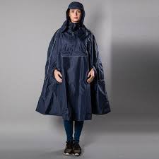 Dunkelbaues Fahrradcape Regen Mode Regenbekleidung Anziehsachen