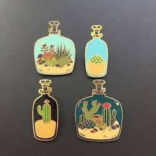 Oxygen Tank Terrariums Series 1 Hard Enamel Pins Enamel Pins Hard Enamel Pin Hard Enamel