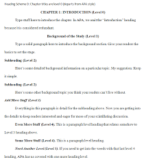Sep 20, 2020 · for example, according to apa style, papers need to be written in a widely available font. Apa Style Subheadings Example Formatting Headings And Subheadings Apa Writing Commons Each Level Has Specific Formatting Requirements To Make It Visibly Let Us Eat You