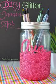 Move your fish into these super cool mini aquarium into a mason 14.glitter mason jar chandelier: Diy Glitter Mason Jar For Tealight Candles Pencils More Best Of Life Magazine