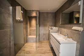 houtlook tegels met beton badkamer badkamer houtlook complete badkamer