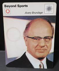 SC333 1977-79 SPORTSCASTERS BEYOND SPORTS AVERY BRUNDAGE
