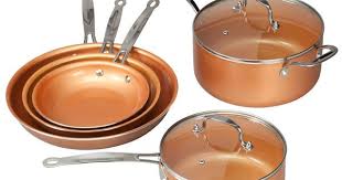 Miles Kimball Ceramic Copper Non Stick Cookware Value Set Is Engineered For Versatility Performance And Induction Cookware Copper Cookware Copper Cookware Set