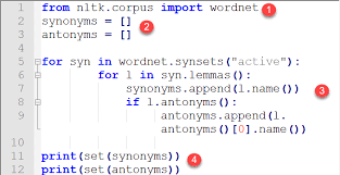 Our thesaurus contains synonyms of also in 30 different contexts. Wordnet With Nltk Finding Synonyms For Words In Python