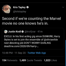 A twitter creator has shown the world what harry styles might look like as starfox in marvel's upcoming film eternals. Culture Crave Auf Twitter Harry Styles Is Rumored To Have A Secret Role In An Upcoming Marvel Film The Tweet Has Since Been Deleted
