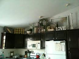 Ideas For That Awkward Space Above Existing Cabinets Decorating Above Kitche Trendy Farmhouse Kitchen Kitchen Cabinets Decor Decorating Above Kitchen Cabinets